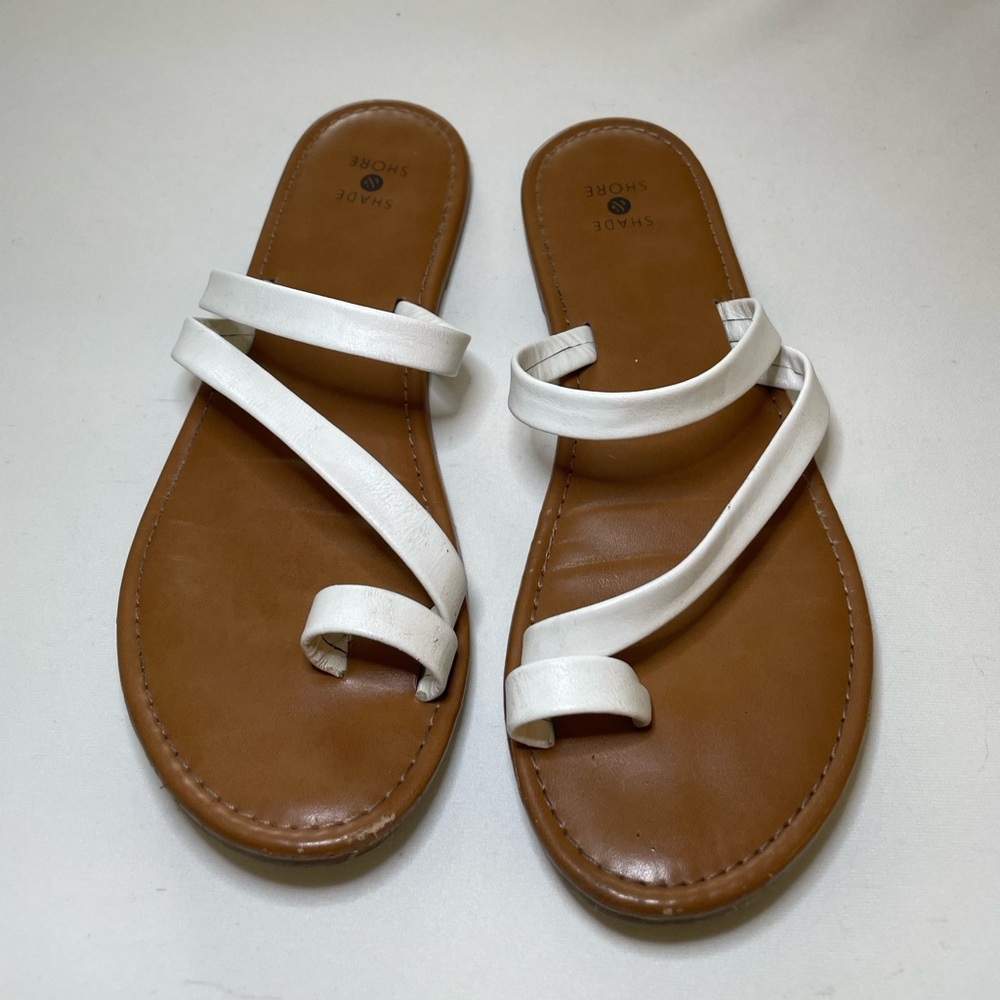 White sandals